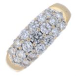 18ct gold diamond band ring