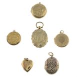 9ct back and front lockets