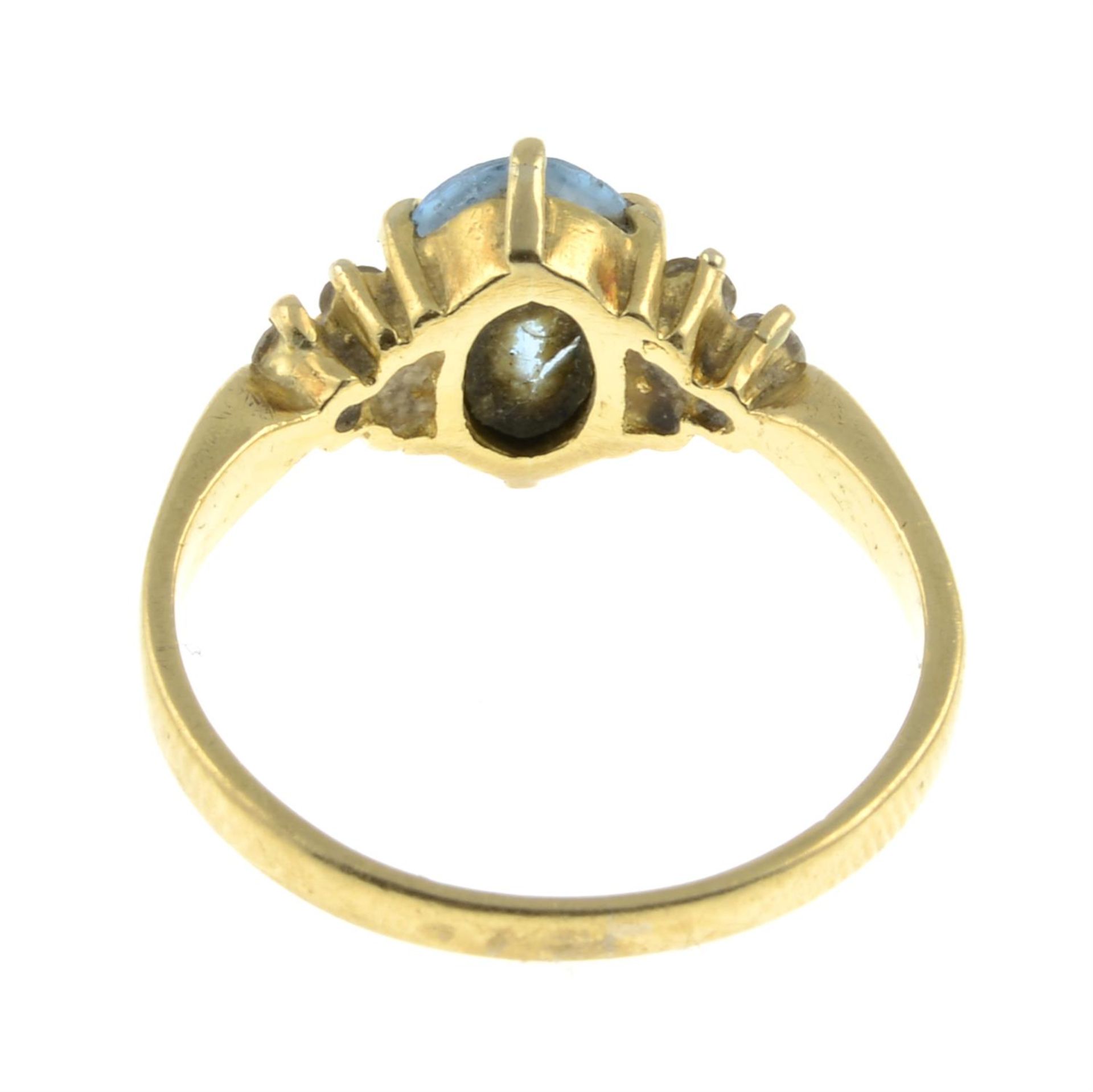 Aquamarine & diamond ring - Image 2 of 2