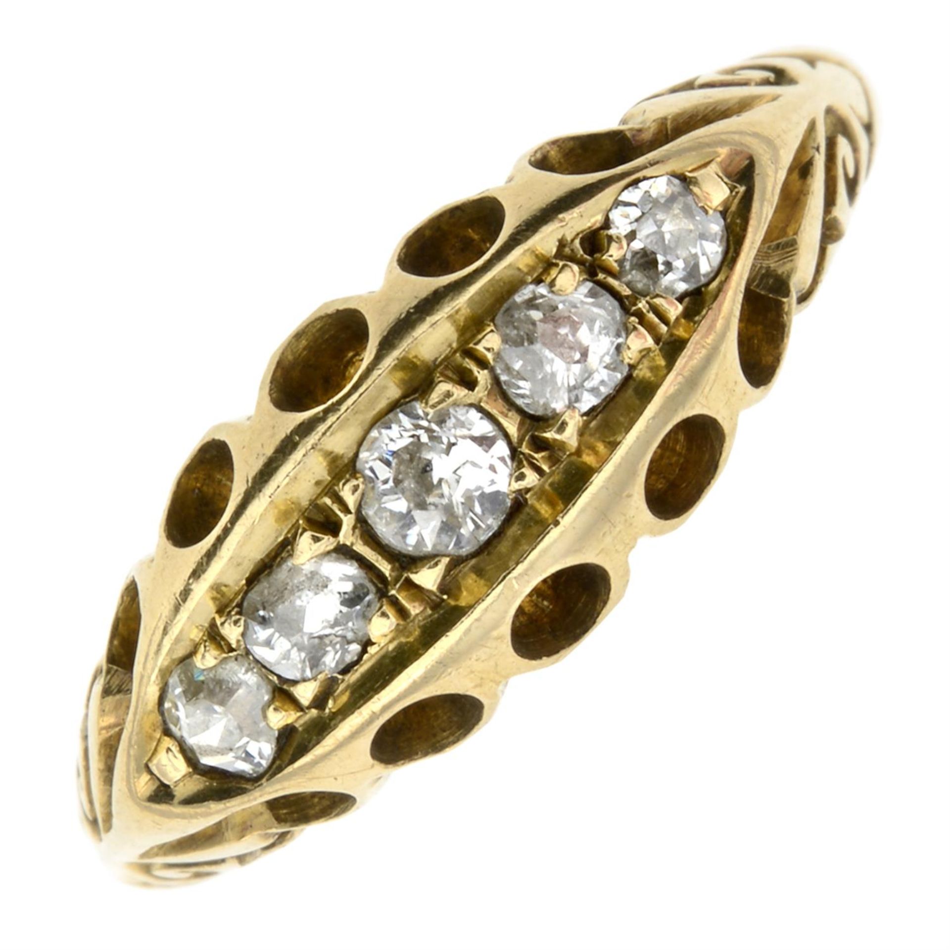 Edwardian 18ct gold diamond ring