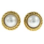 Mabé pearl earrings