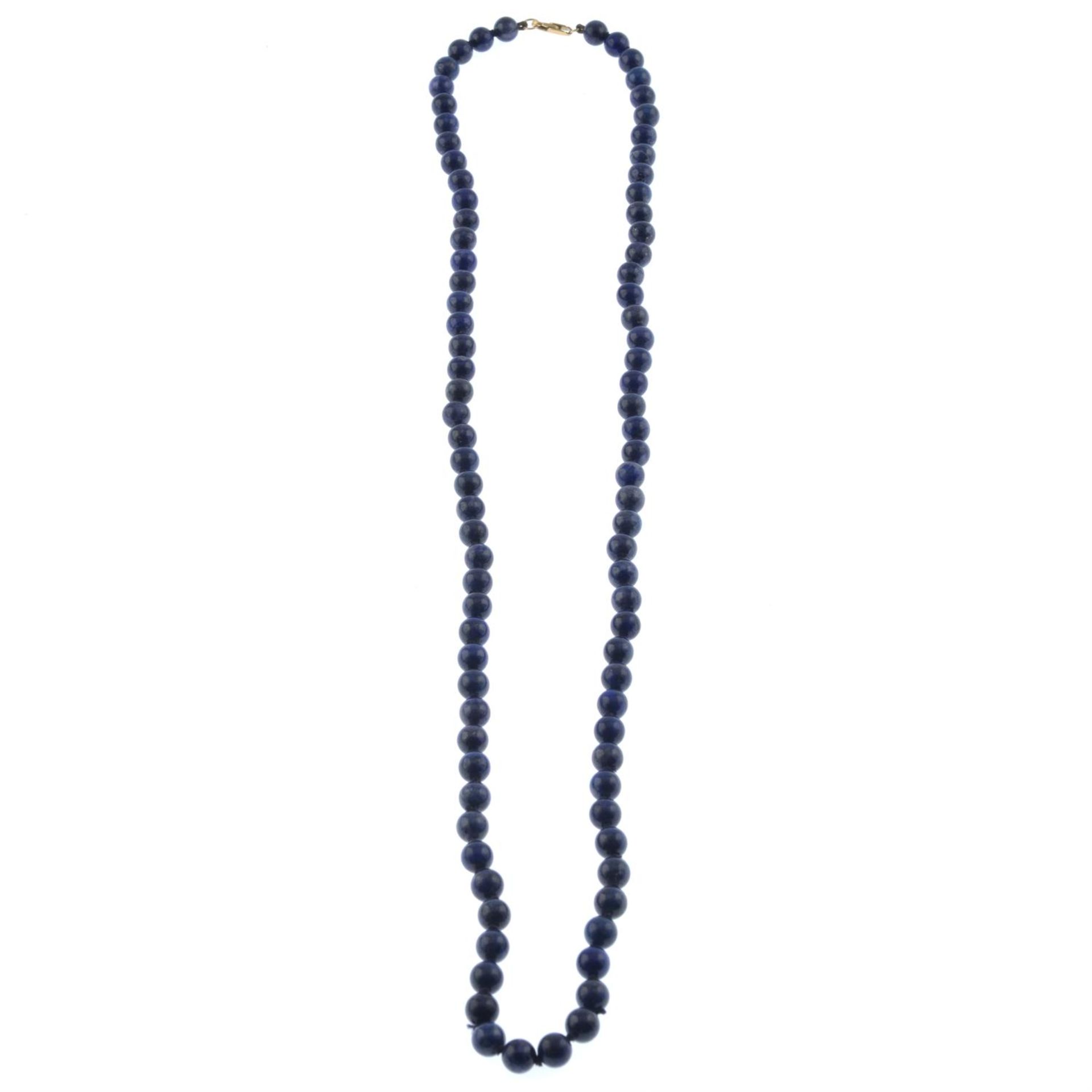 Sodalite bead single-strand necklace