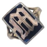 Onyx signet ring