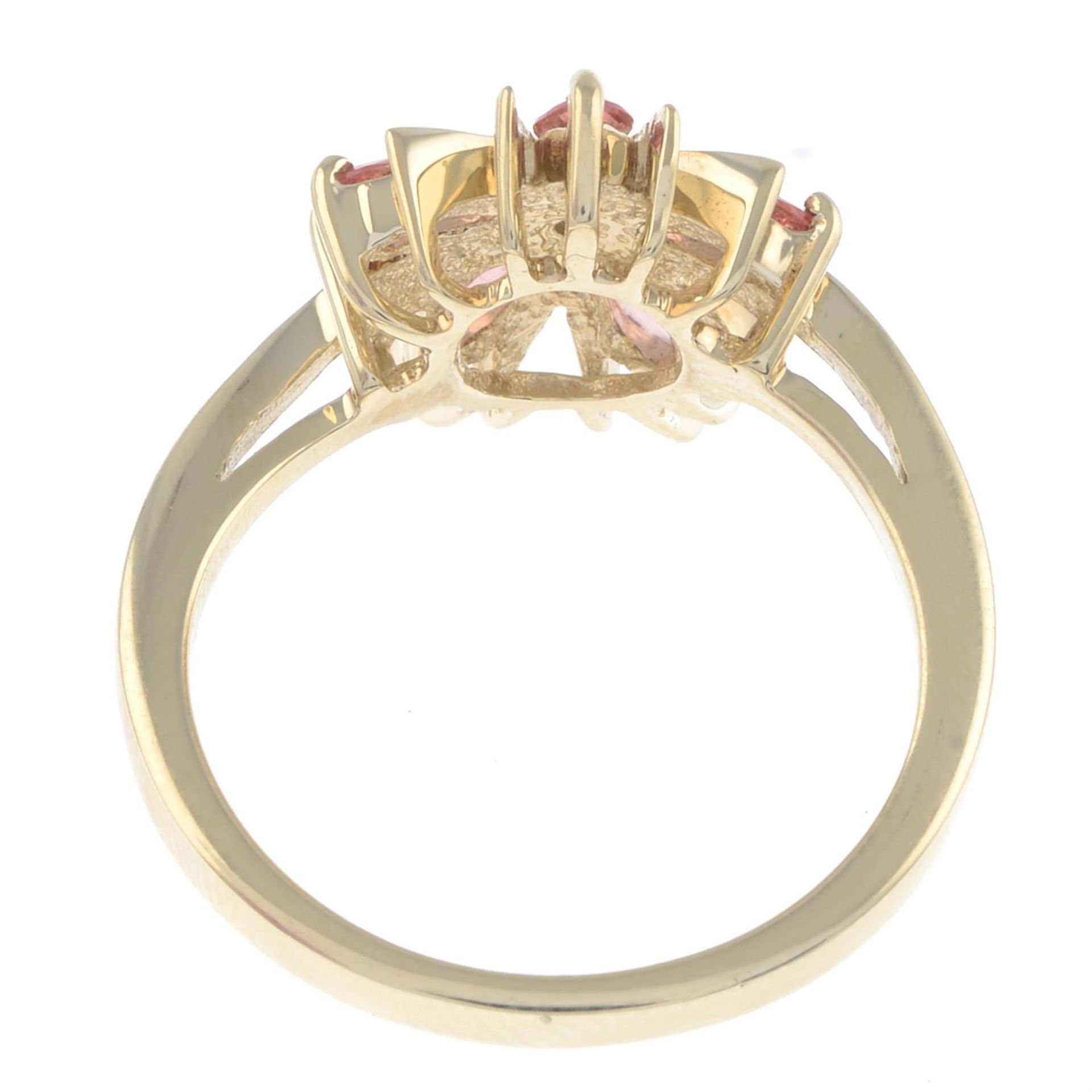 9ct gold sapphire & diamond ring - Image 2 of 2