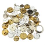 A group of assorted watch and pocket watch movements.