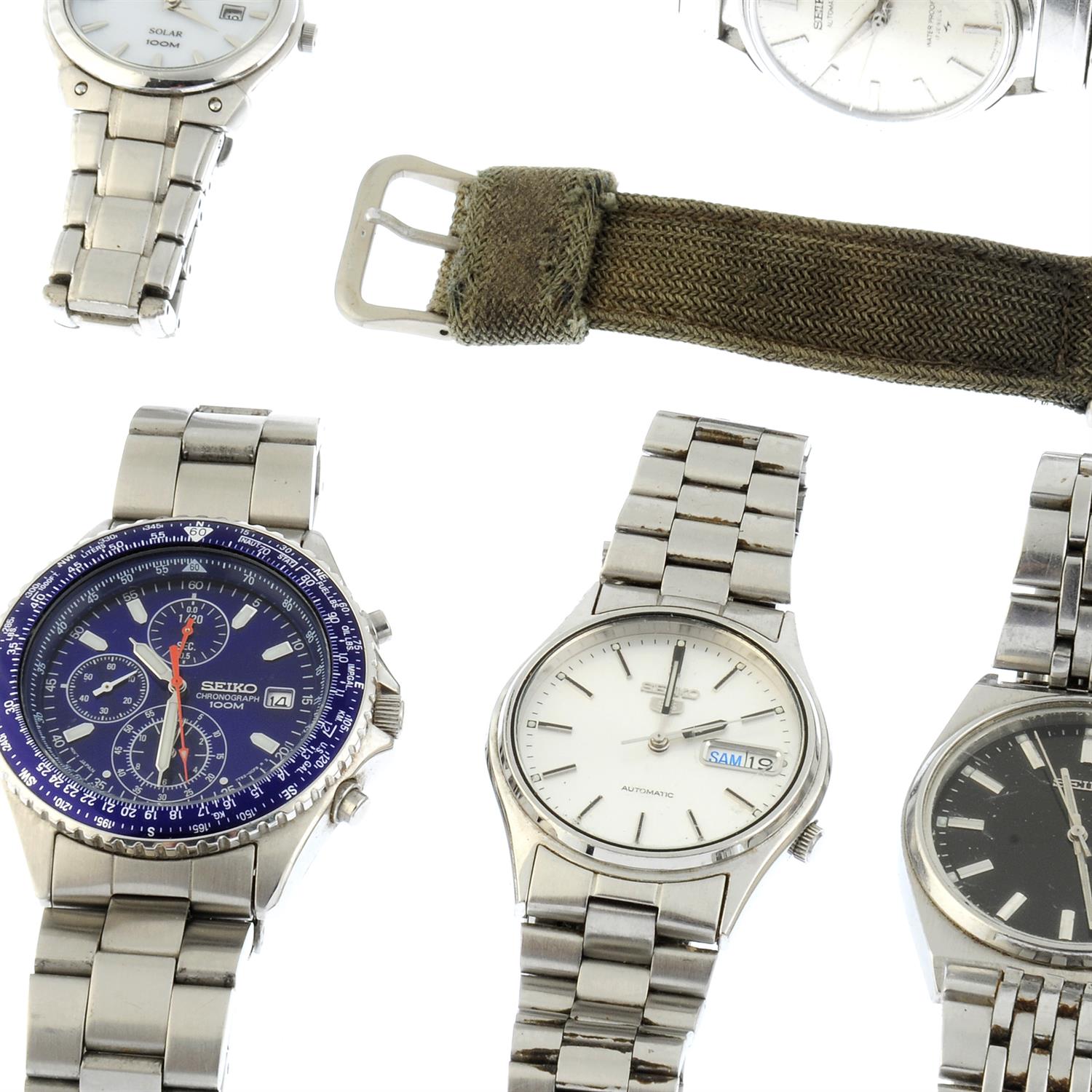 A group of ten Seiko watches. - Image 2 of 3