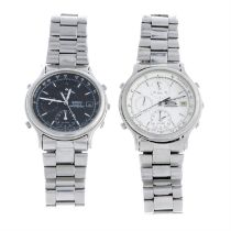 Seiko - a chronograph watch (37mm) with a Seiko watch.