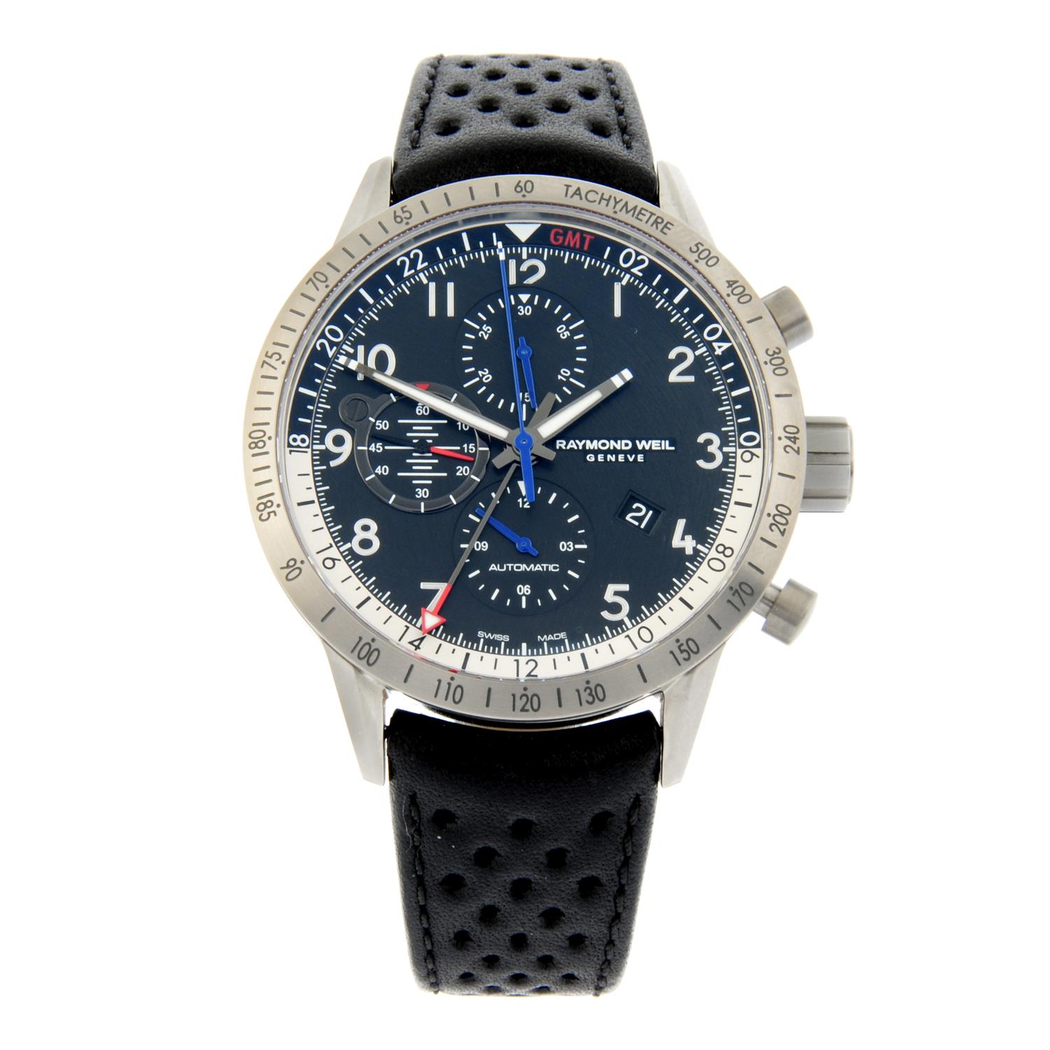 Raymond Weil - a Freelancer Piper chronograph watch, 45mm.