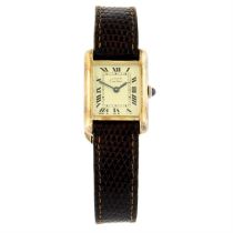 Cartier - a Must de Cartier Tank watch, 20x27mm.