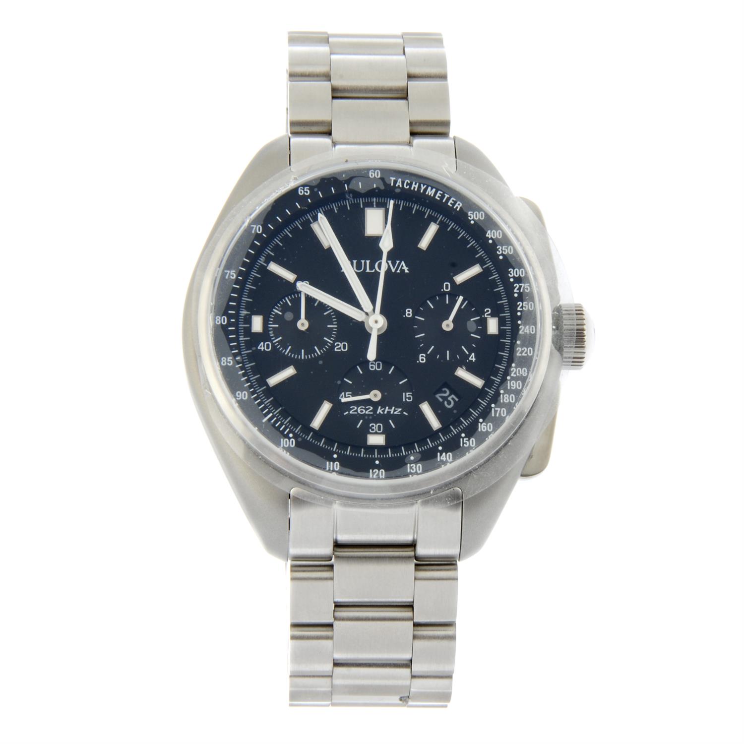 Bulova - a Lunar Pilot chronograph watch, 45mm.