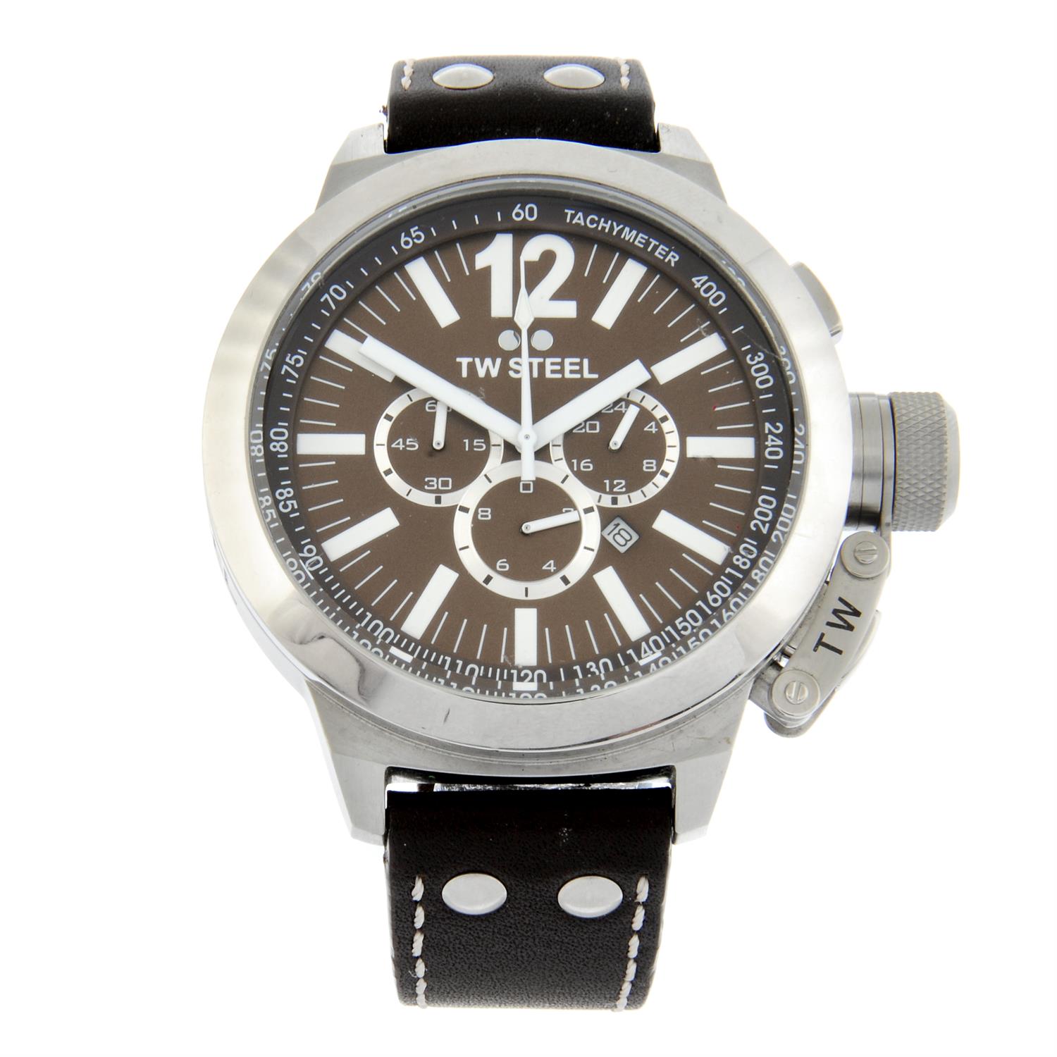 T.W Steel - a chronograph watch, 50mm.