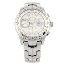 TAG Heuer - a Link chronograph watch, 42mm.