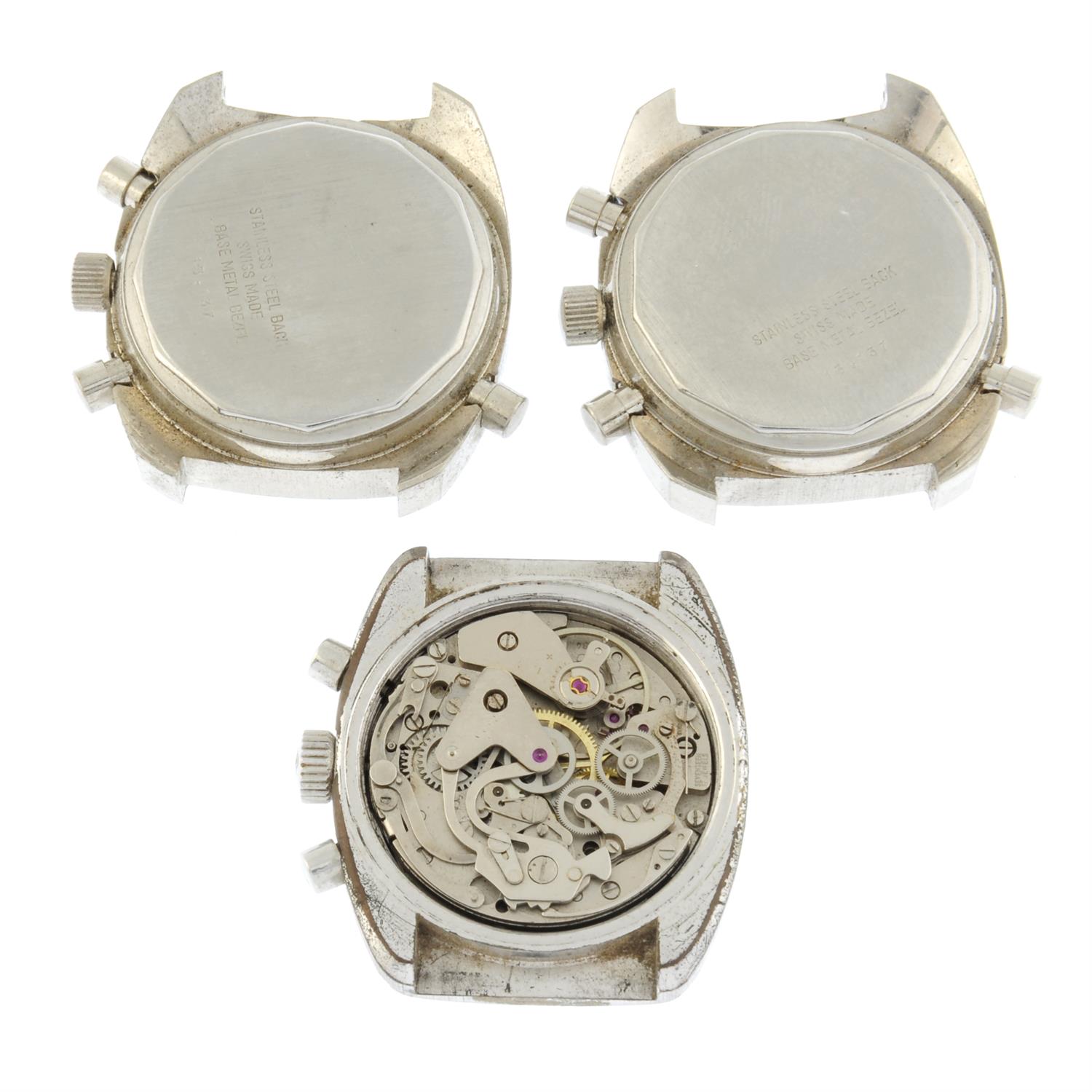 Buler - a chronograph watch (38mm) with Buler and Lanco watches. - Image 2 of 2