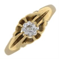 Early 20th century 18ct gold diamond single-stone ring