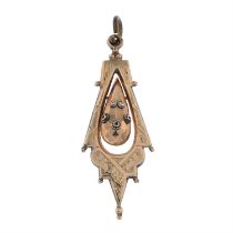 Early 20th gold pendant