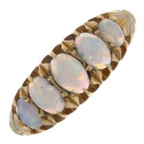 Early 20th century gold opal ring