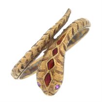 Early 20th century snake ring