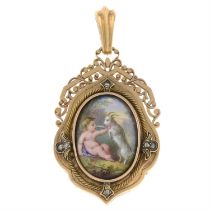 19th century locket pendant