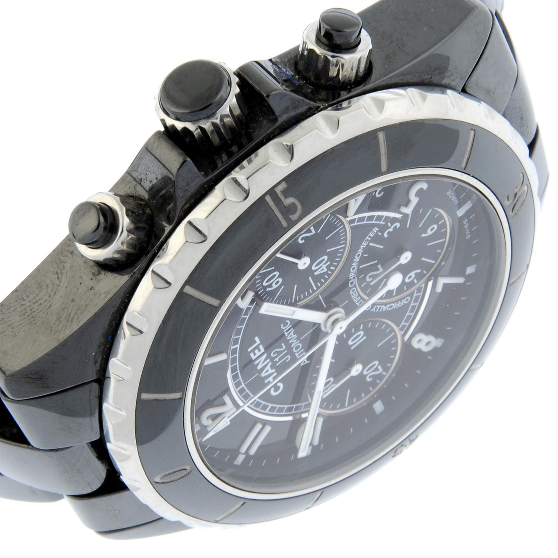 Chanel - a J12 chronograph watch, 41mm. - Image 3 of 6