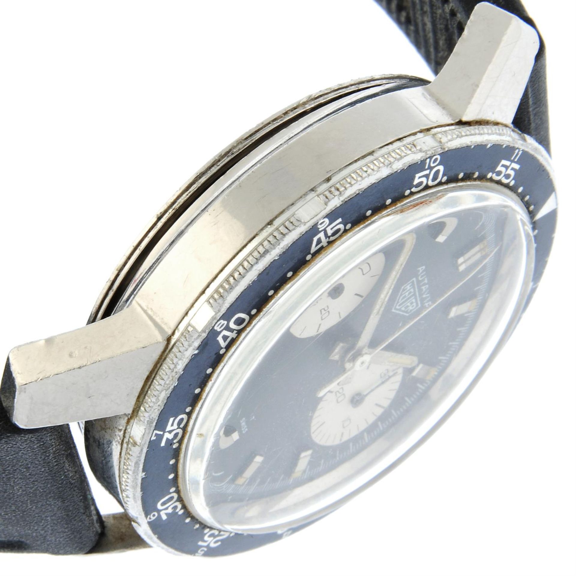 Heuer - an Autavia chronograph watch, 40mm. - Bild 4 aus 7