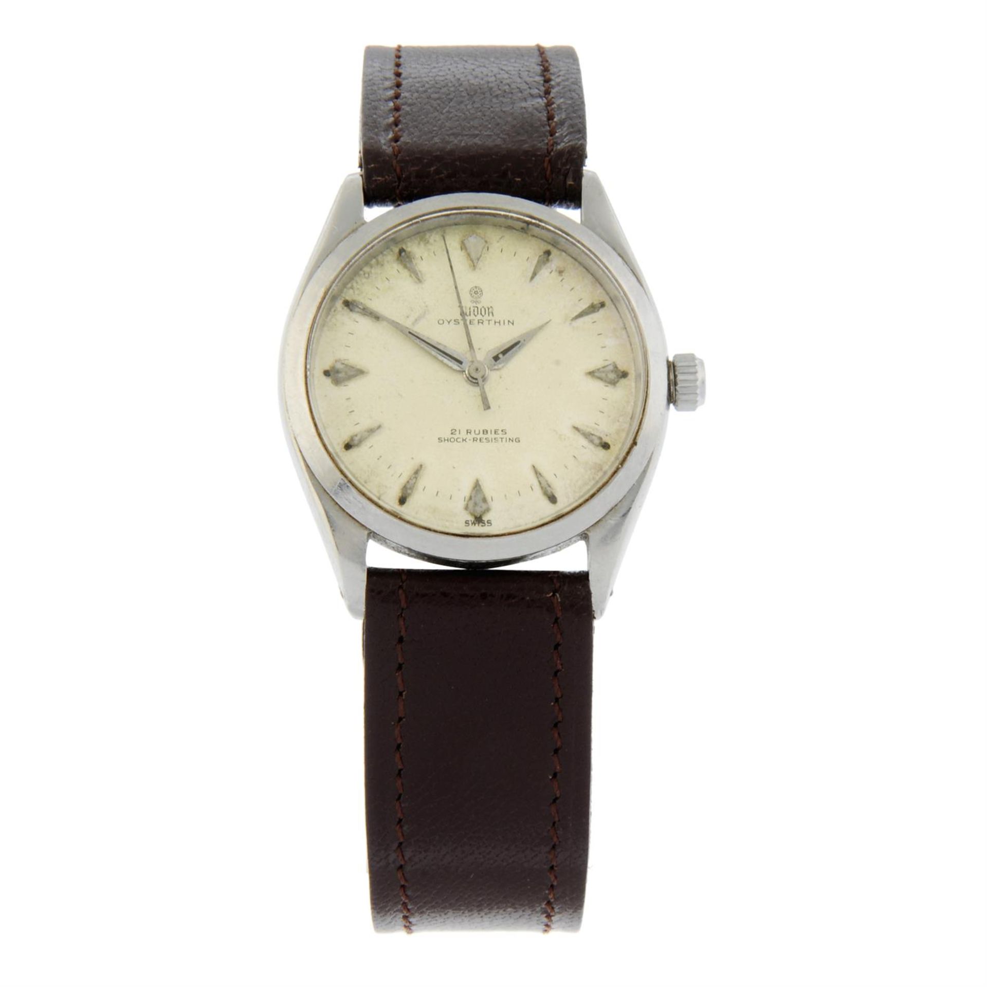 Tudor - a Oysterthin watch, 34mm