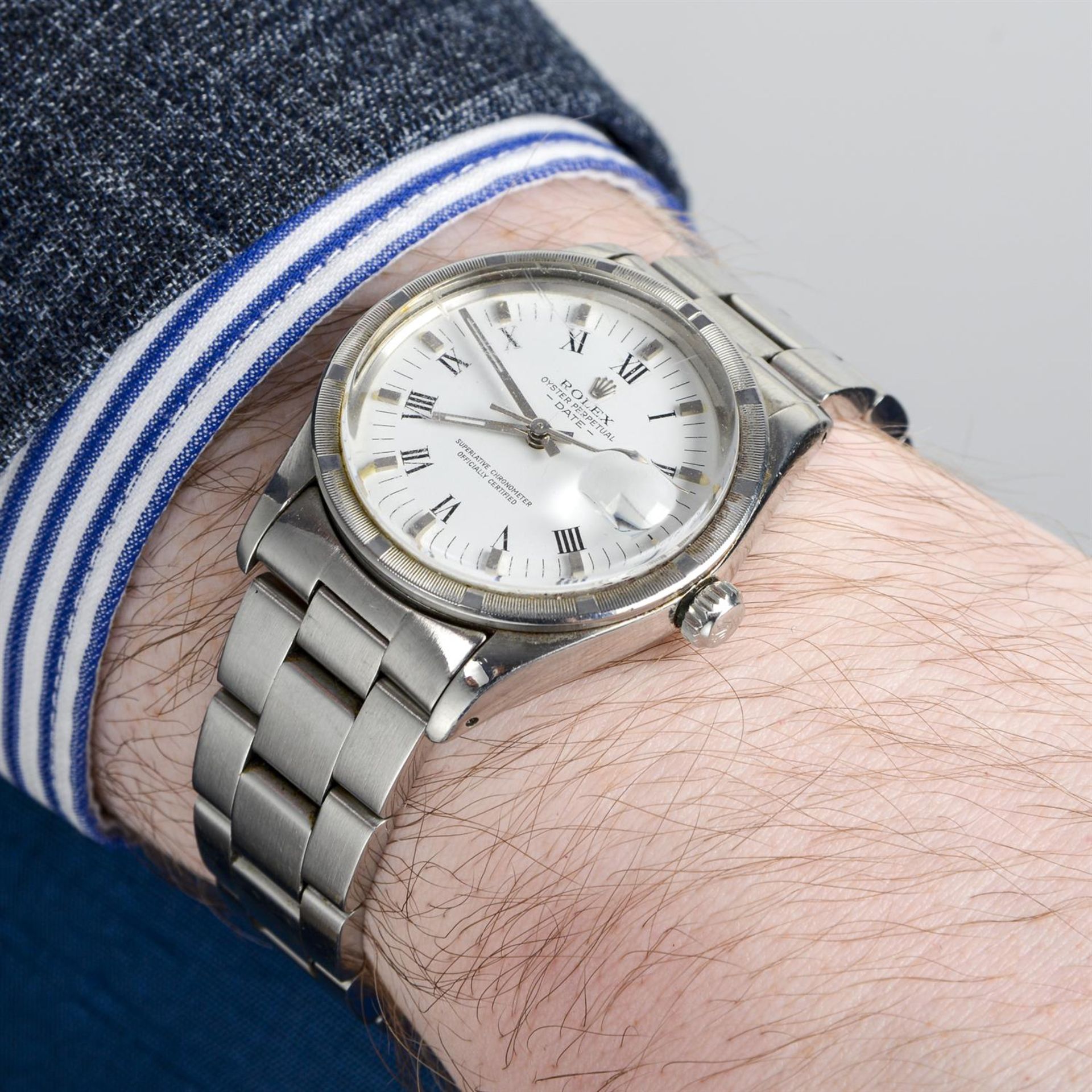 Rolex - an Oyster Perpetual Date watch, 34mm. - Image 6 of 6