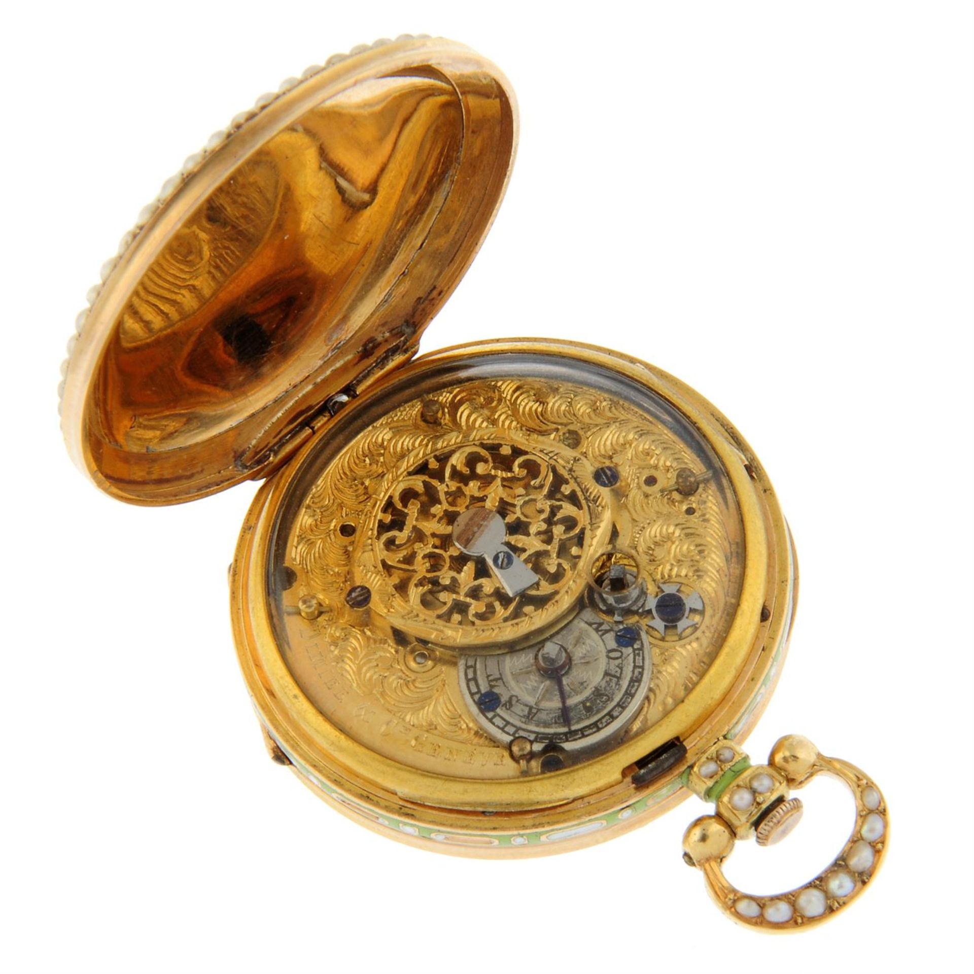 A pocket watch by Dimier & Cie, 31mm. - Image 3 of 4