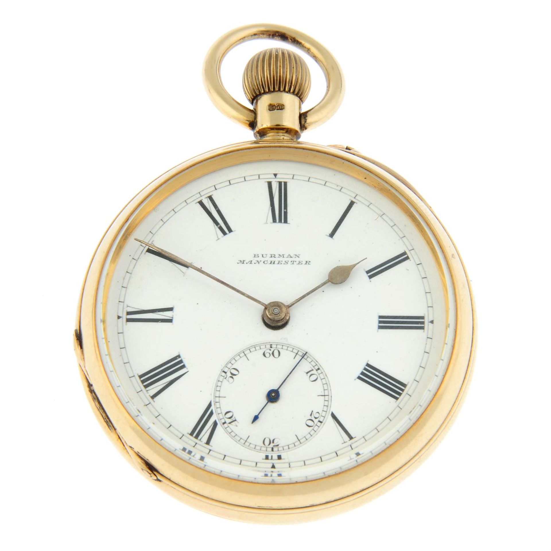 A pocket watch by Burman, 48mm.