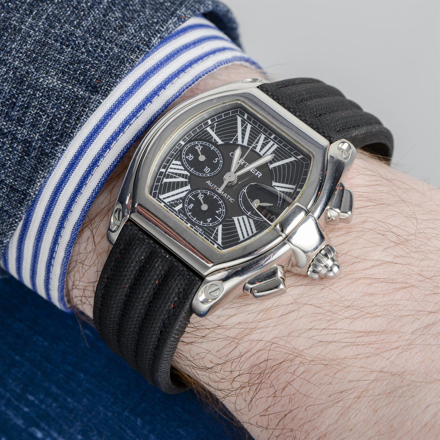 Cartier - a Roadster chronograph watch, 40mm. - Image 6 of 7