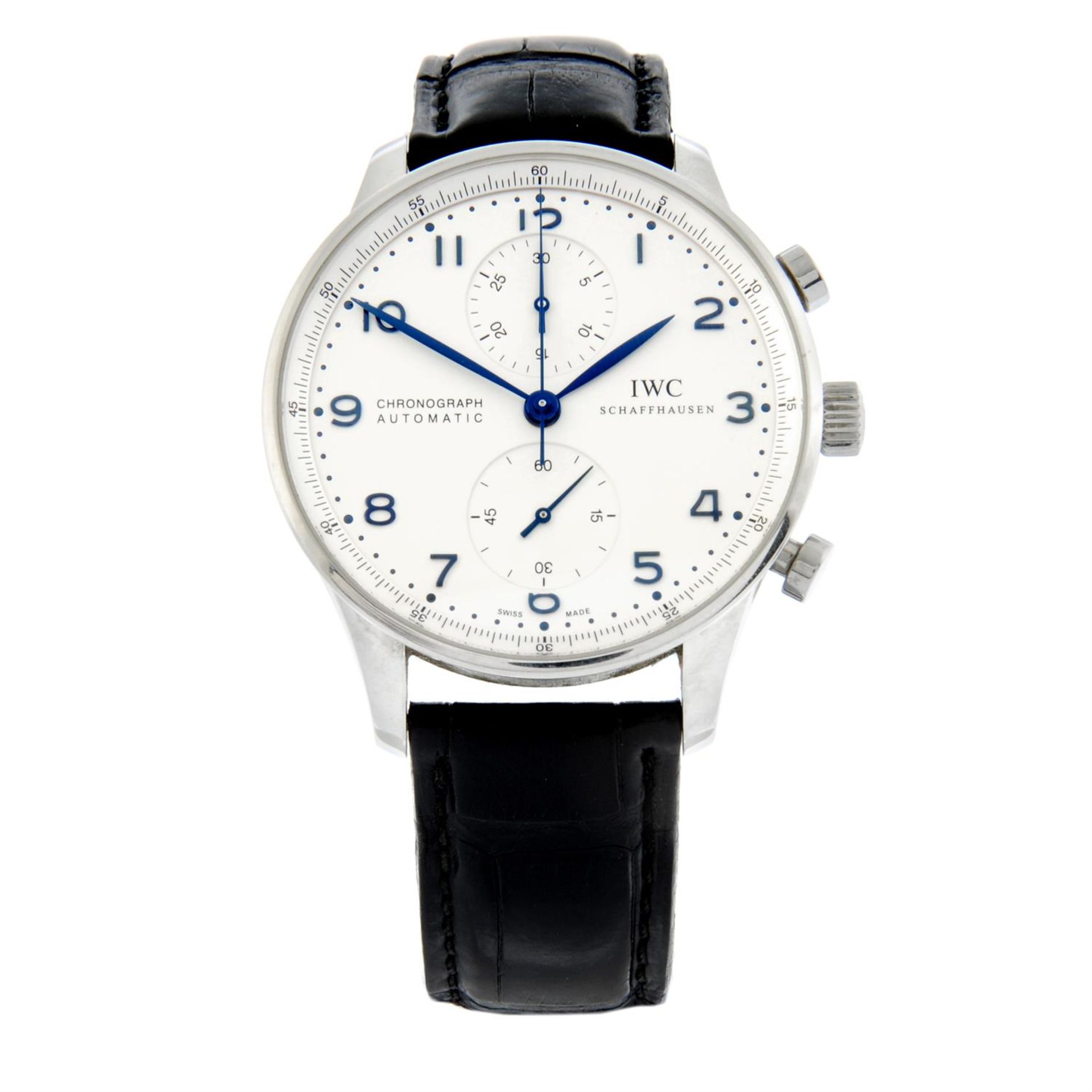 IWC - a Portuguese chronograph watch, 41mm.