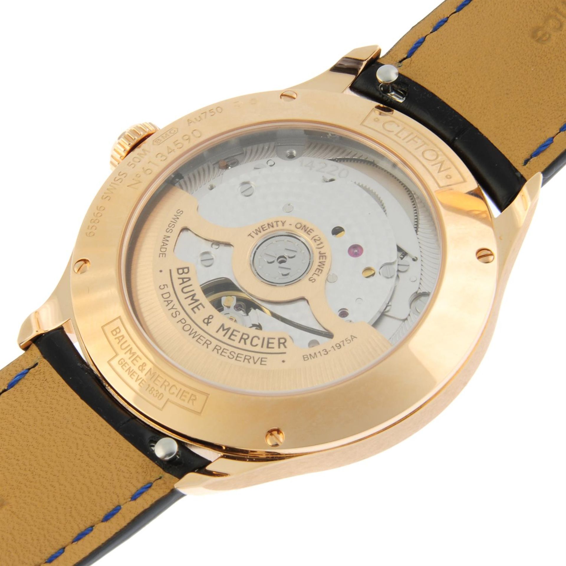Baume & Mercier - a Clifton Baumatic watch, 38.5mm. - Bild 4 aus 6