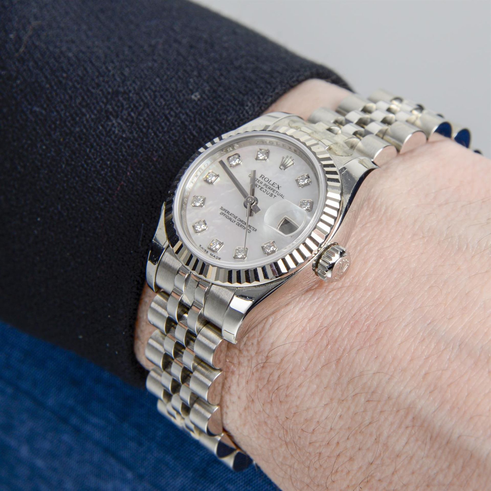 Rolex - an Oyster Perpetual Datejust watch, 26mm. - Bild 6 aus 7