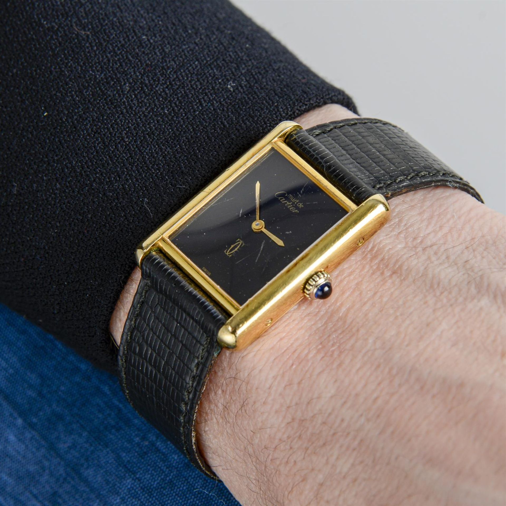 Cartier - a Must de Cartier Tank watch, 23mm. - Image 5 of 5