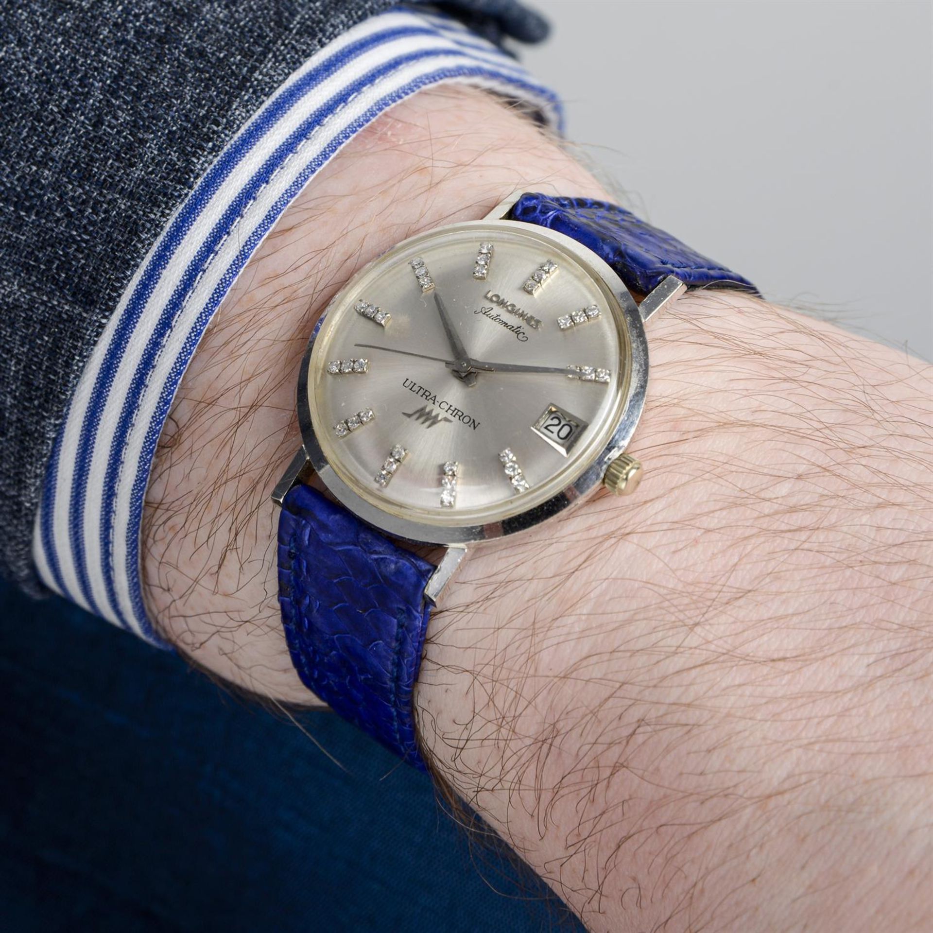 Longines - a Ultra-Chron watch, 34mm. - Bild 5 aus 5