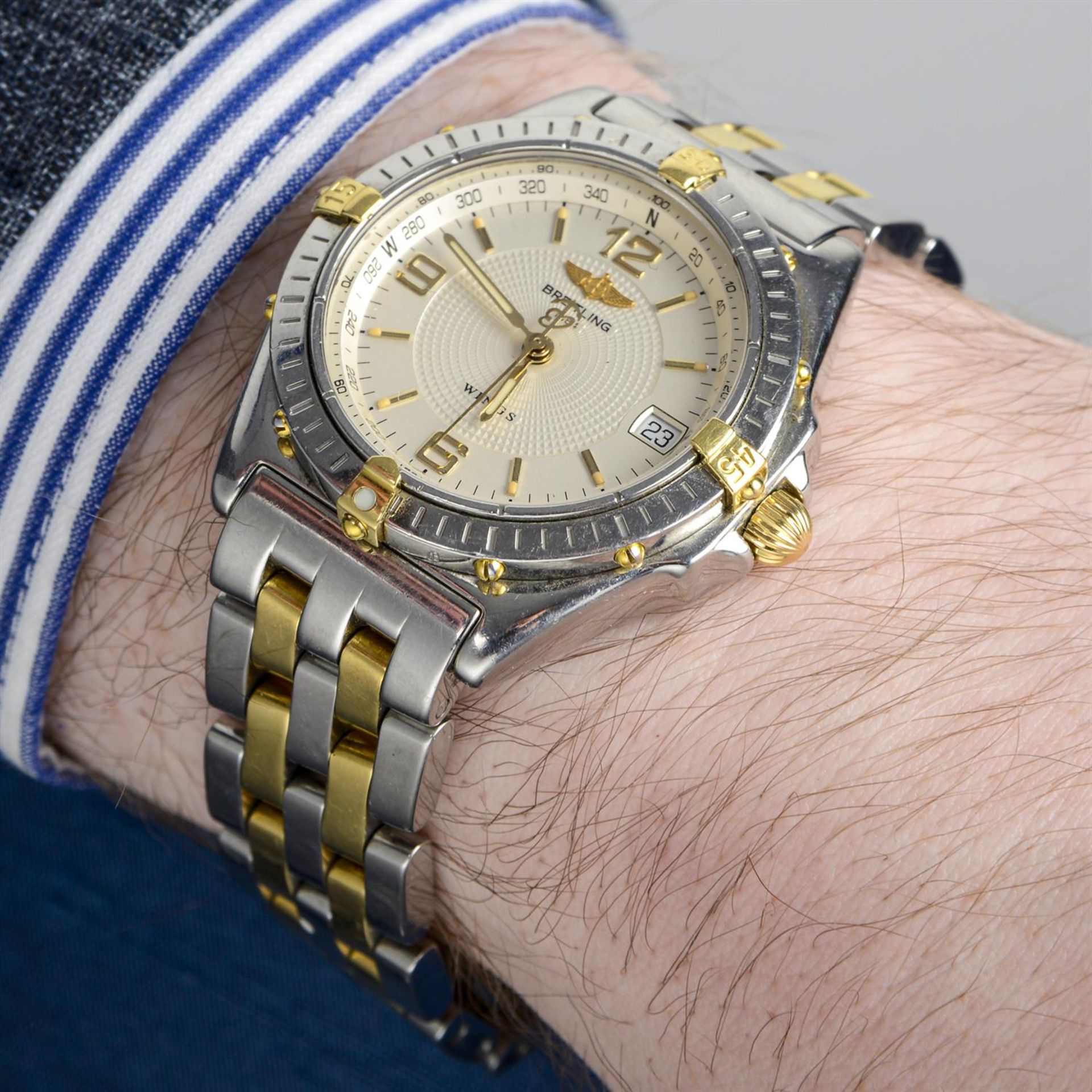 Breitling - a Wings watch, 38mm. - Image 6 of 6