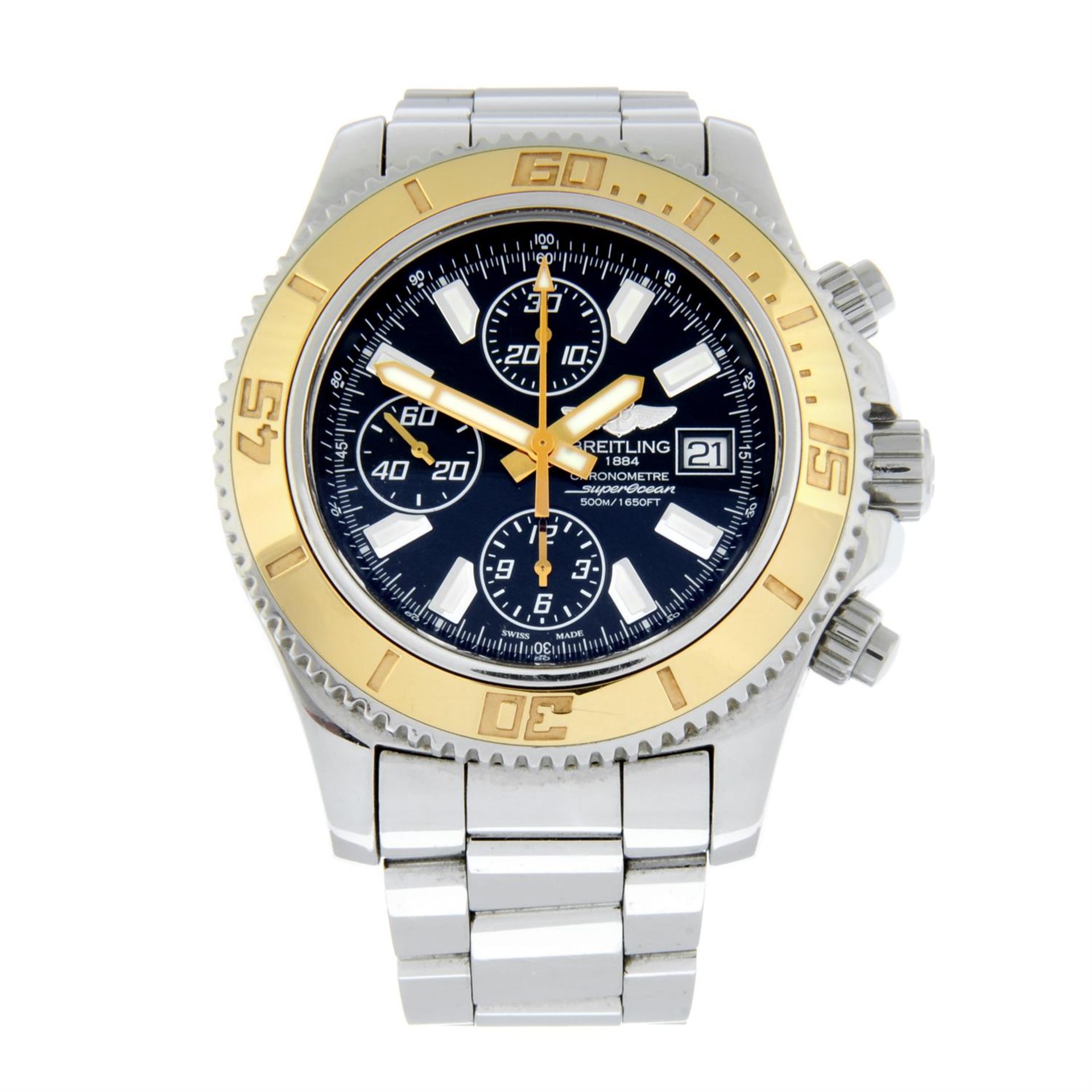 Breitling - a SuperOcean chronograph watch, 44mm.