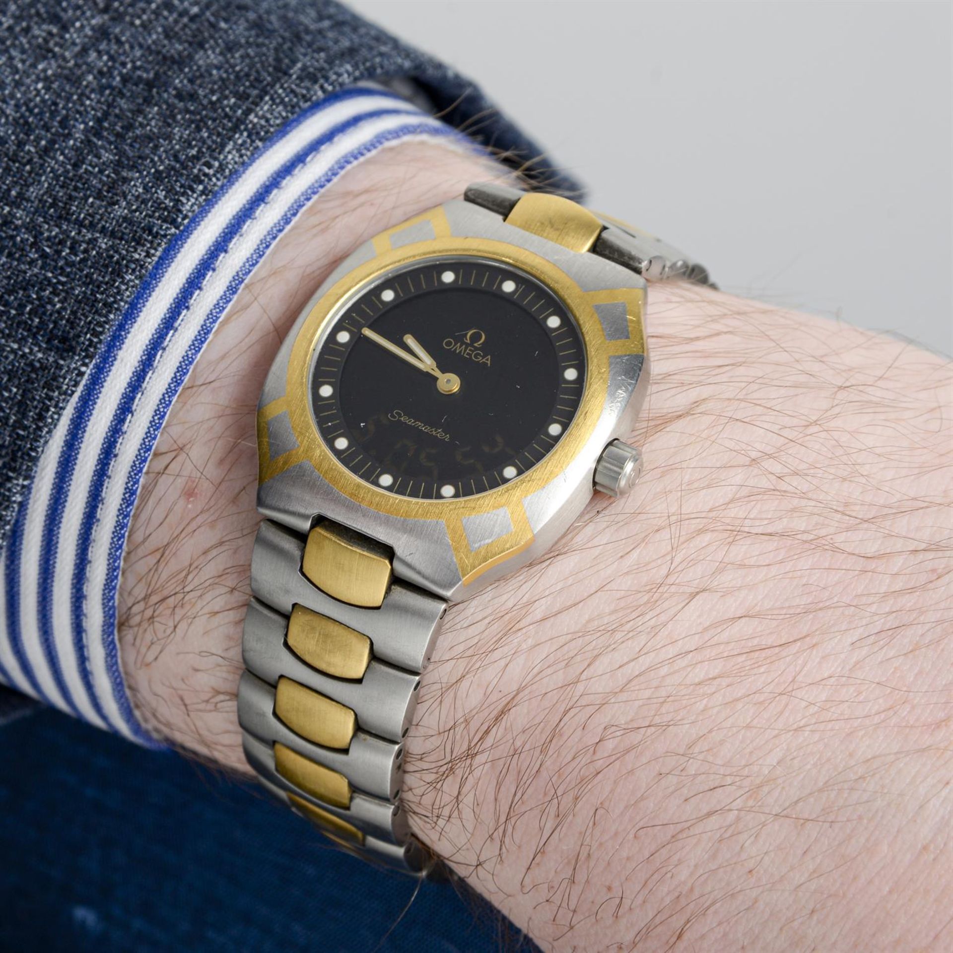 Omega - a Seamaster Polaris watch, 31mm. - Image 5 of 5