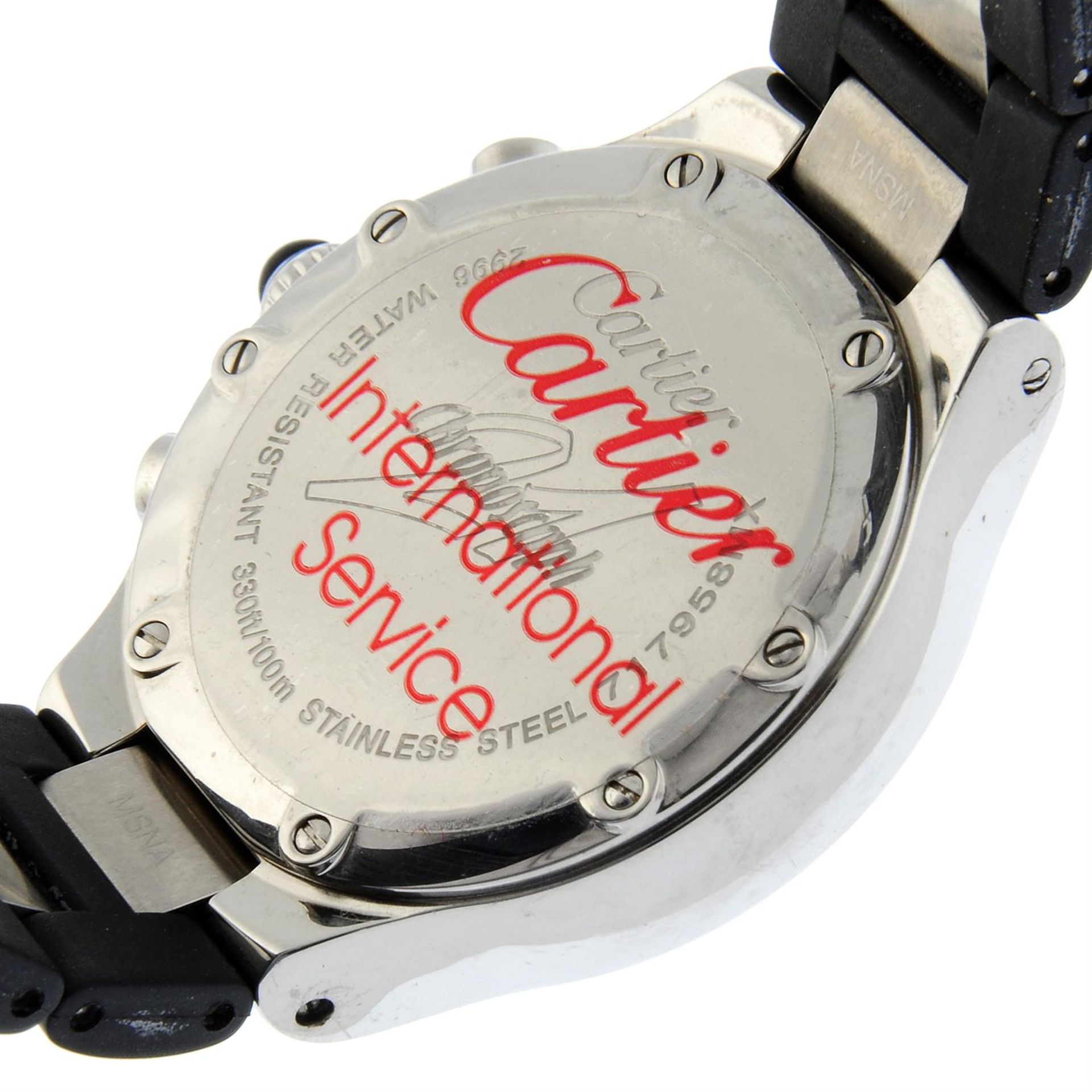 Cartier - a Chronoscaph 21 watch, 32mm. - Bild 4 aus 5
