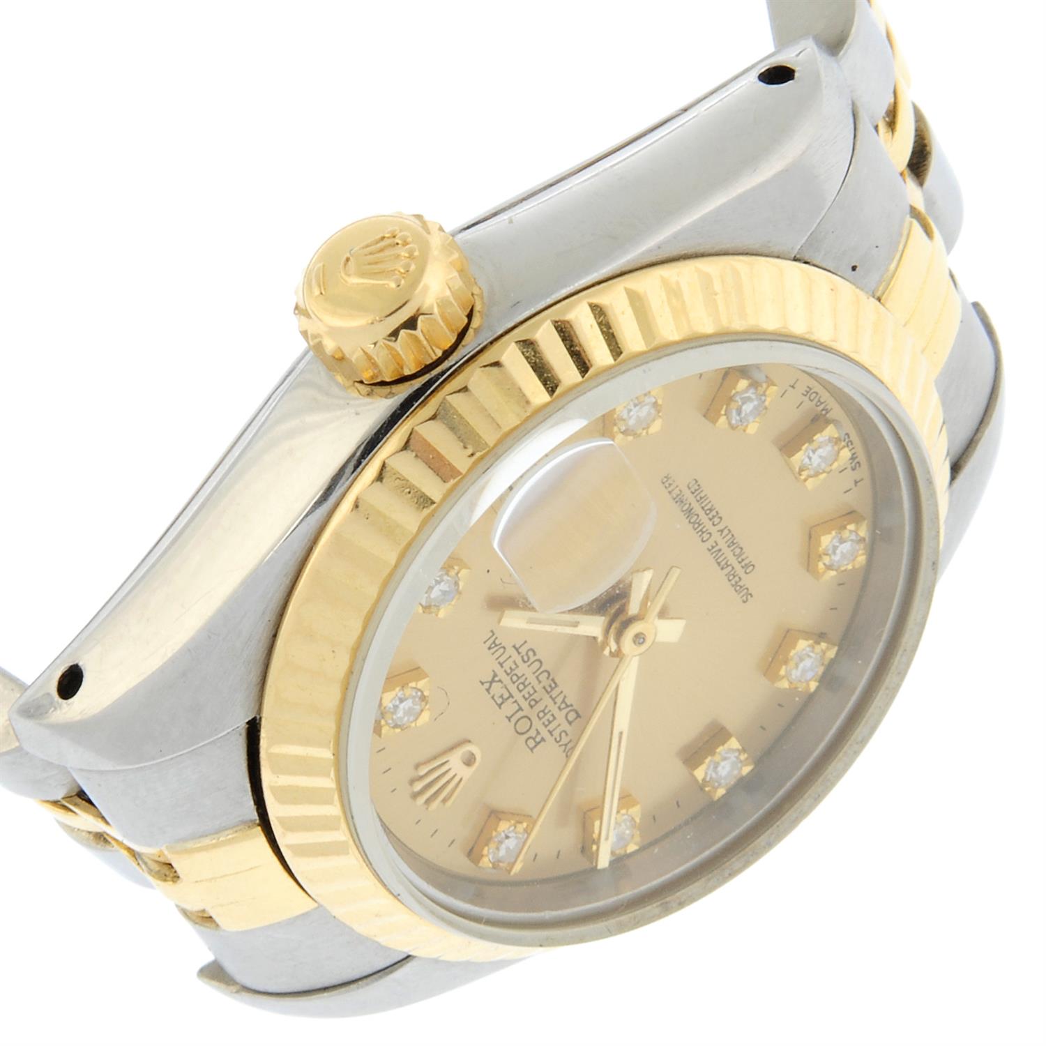 Rolex - an Oyster Perpetual Datejust watch, 26mm. - Bild 3 aus 4