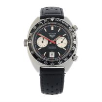 Heuer - an Autavia chronograph watch, 42mm.