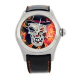 Corum - a Baron Samedi watch, 45mm.