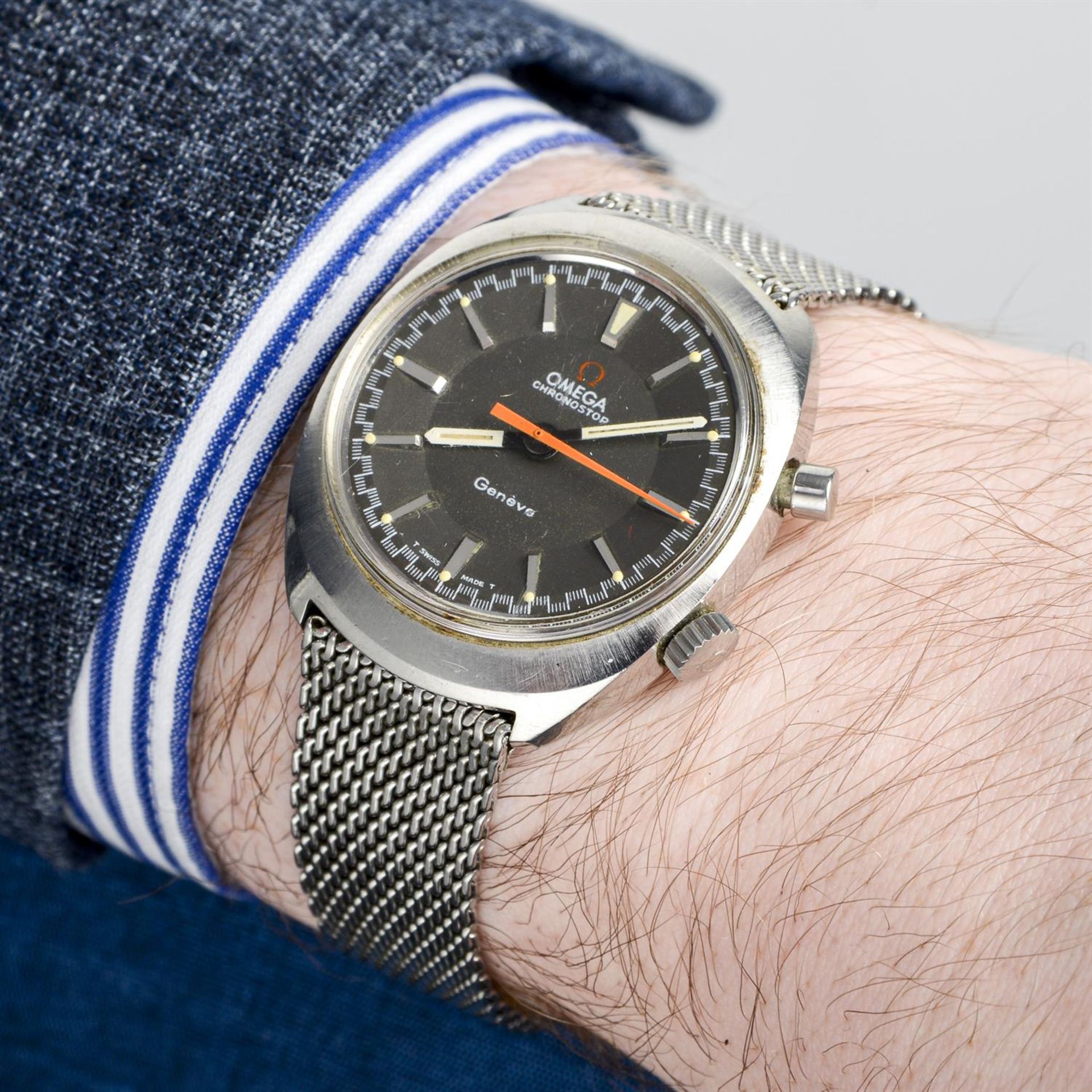 Omega - a Chronostop watch, 35mm. - Image 5 of 5