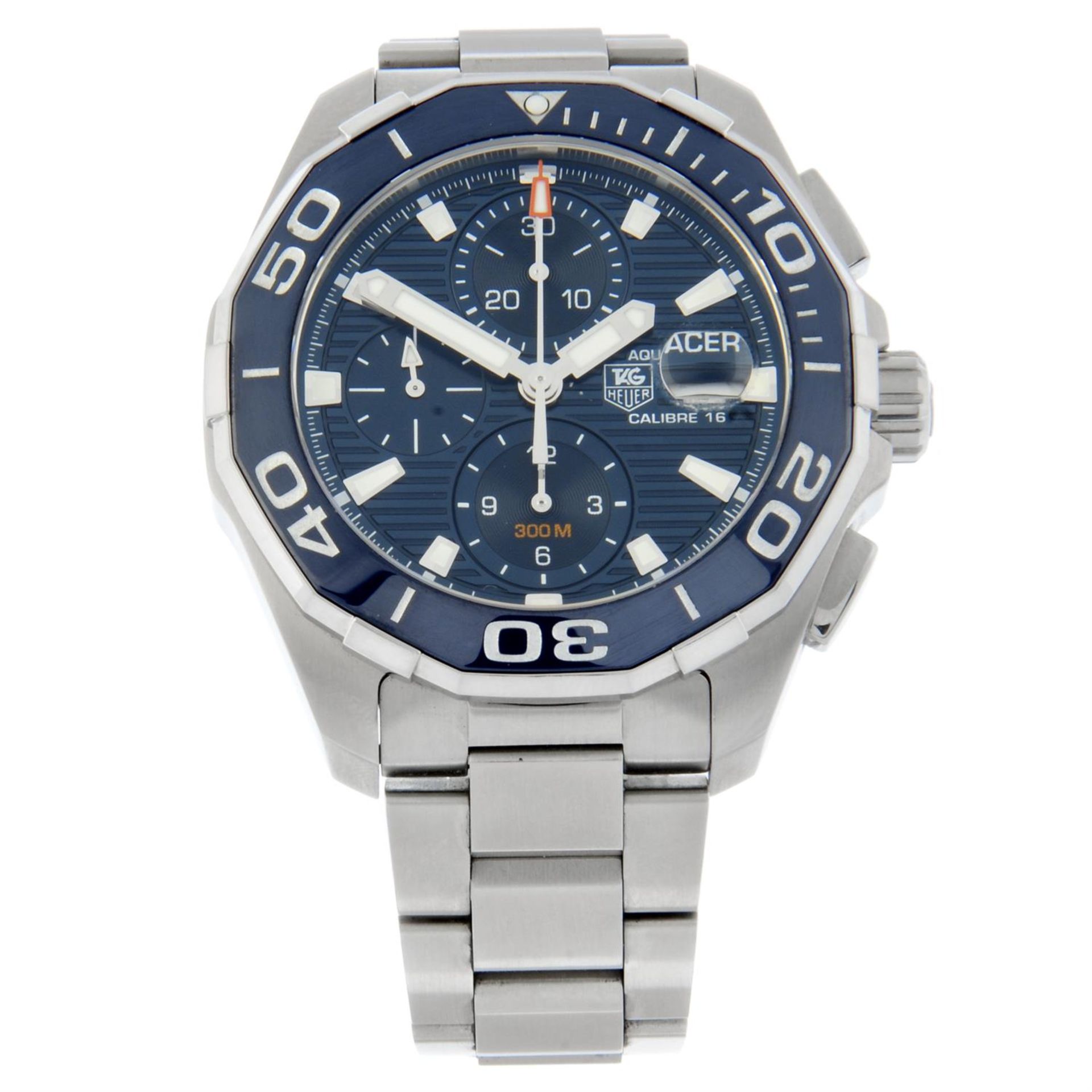 TAG Heuer - an Aquaracer chronograph watch, 45mm.