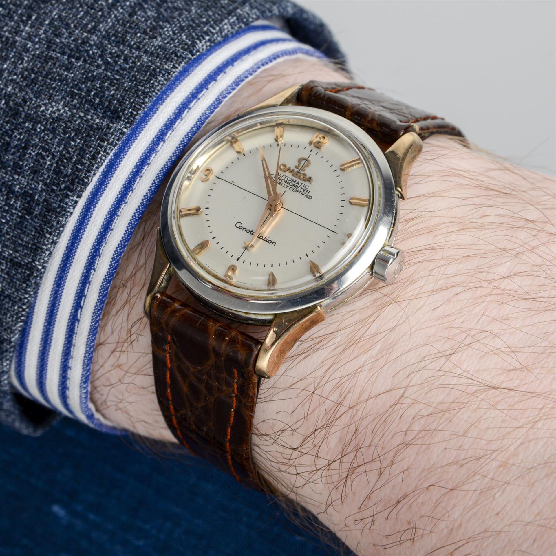 Omega - a Constellation watch, 34mm. - Image 5 of 6