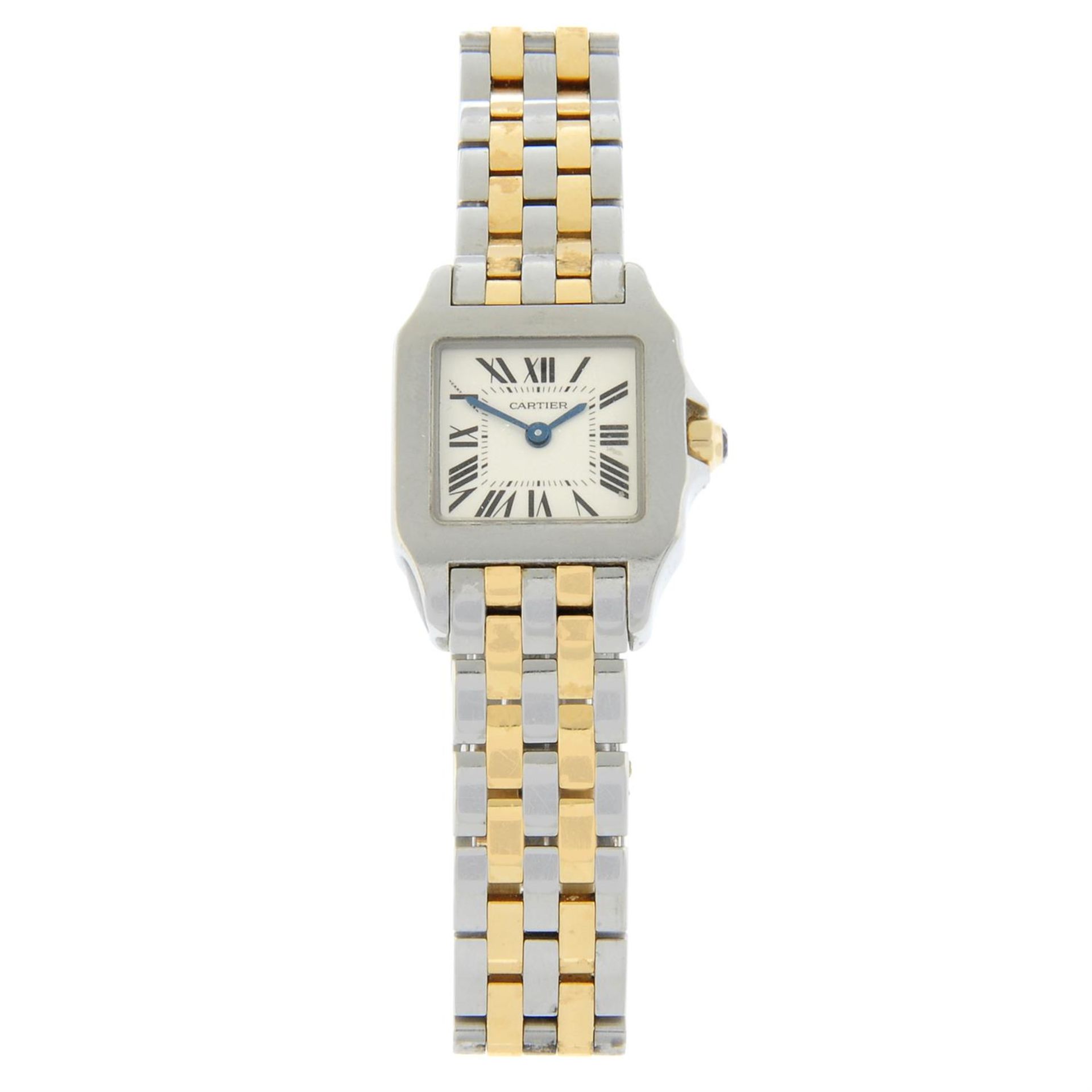 Cartier - a Santos Demoiselle watch, 20mm.