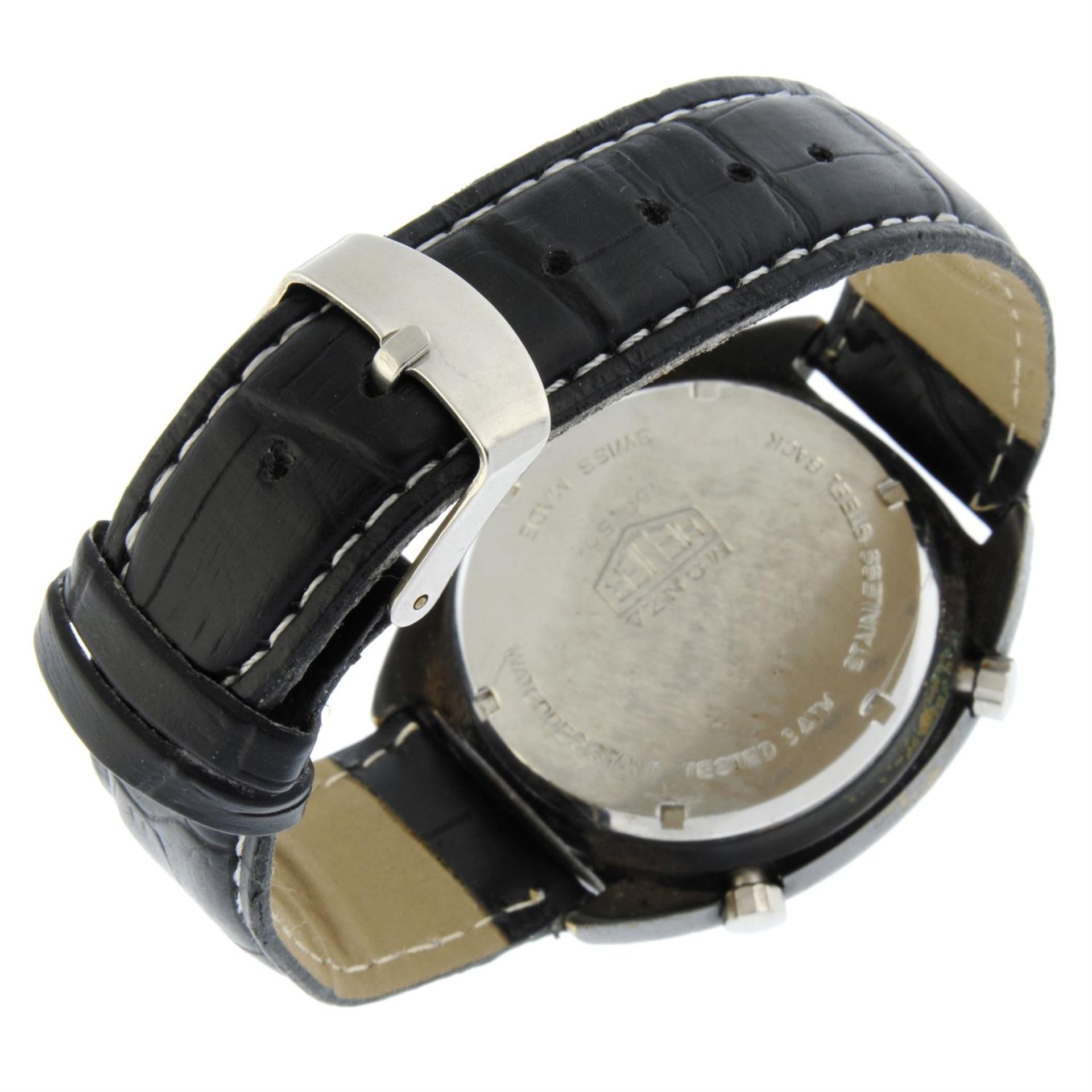 Heuer - a Monza chronograph watch, 38.5mm. - Bild 2 aus 6