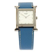 Hermes - an Heure H watch, 26x35mm.