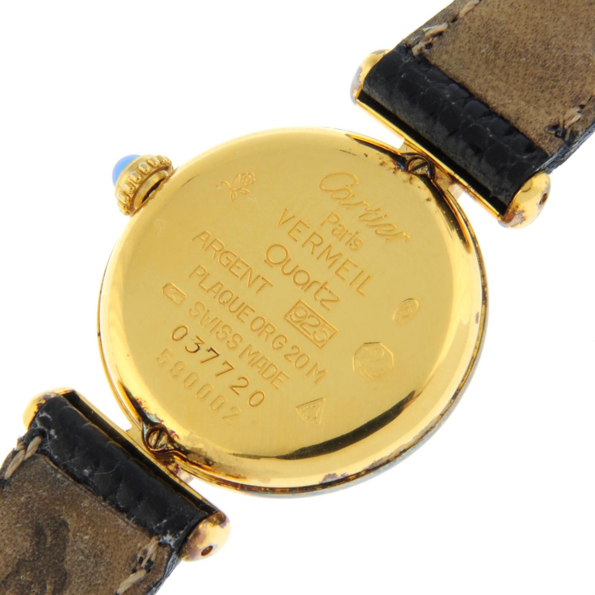 Cartier - a Colisée Vermeil watch, 24mm. - Bild 4 aus 6