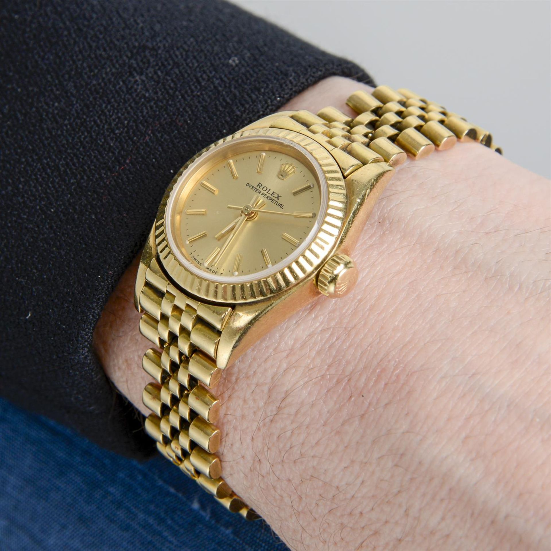 Rolex - an Oyster Perpetual watch, 25mm. - Image 6 of 7