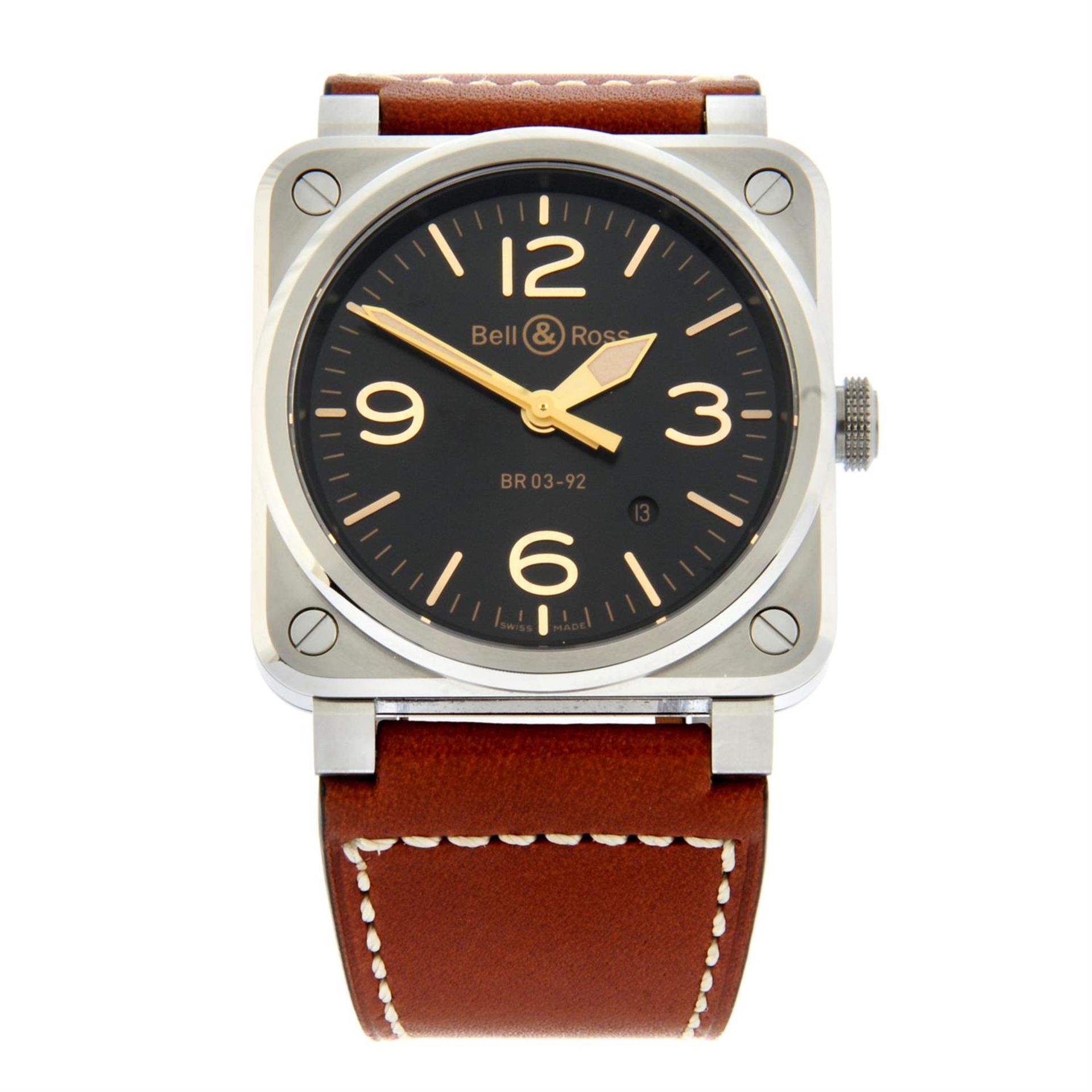 Bell & Ross - a BR03-92 watch, 42x42mm.